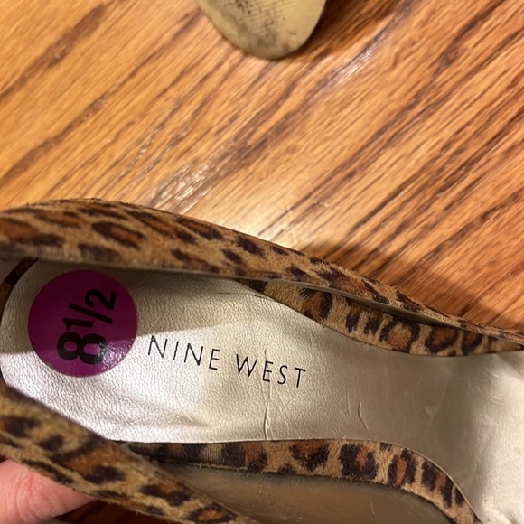 Nine West Woman’s Cheetah Print Heels Size 8.5M - Picture 6 of 7